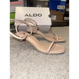 Aldo Beige Strappy Sandals